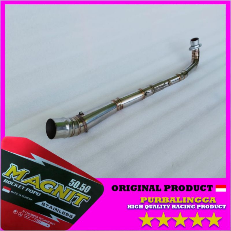 pipa leher knalpot jupiter z full cacing stainless inlet 50mm