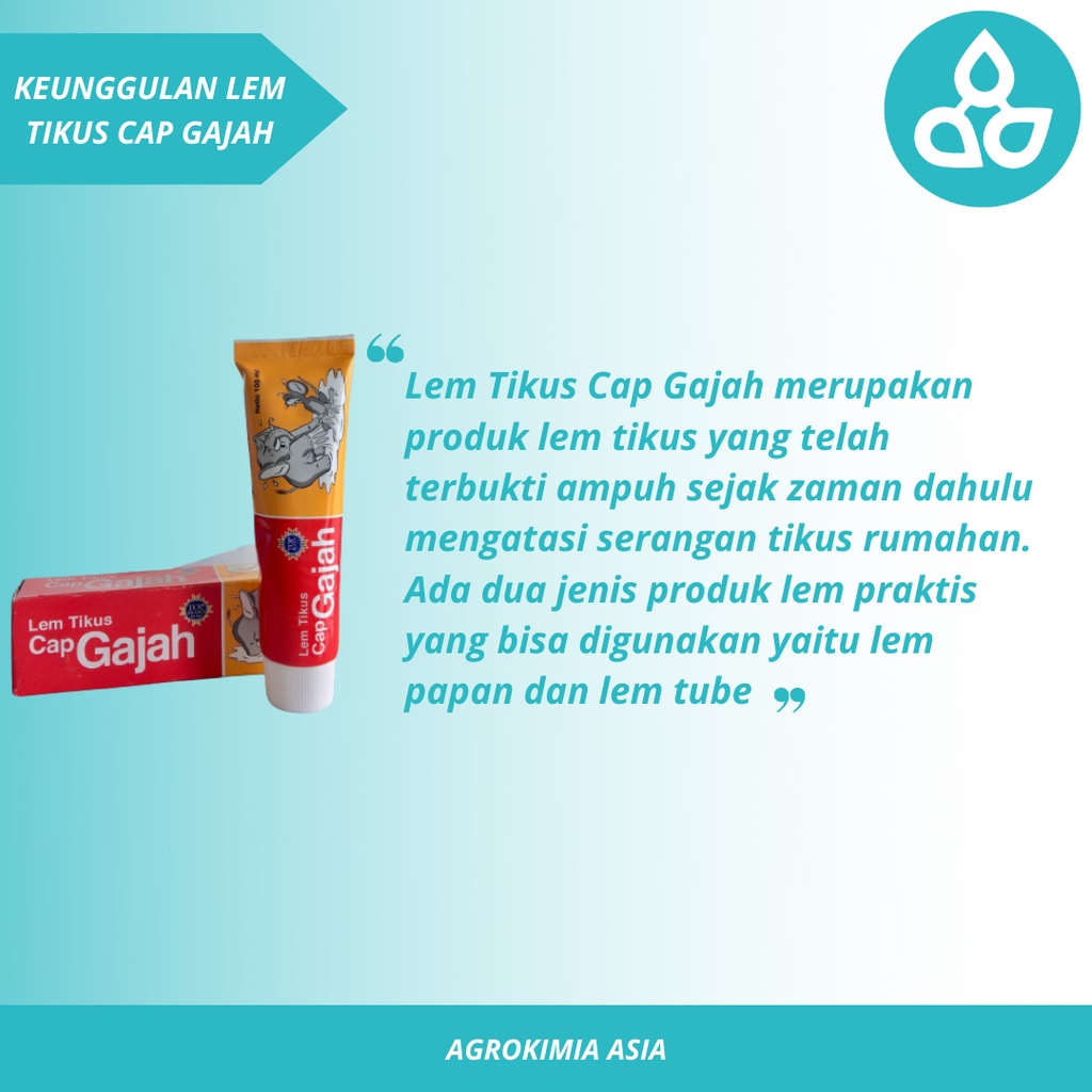 Lem Tikus Cap Gajah Tube 100 Ml - Lem Tikus Gajah - Lem Tikus Godrej - Lem Tikus Ampuh - Lem Cap Gajah - Perangkap Tikus