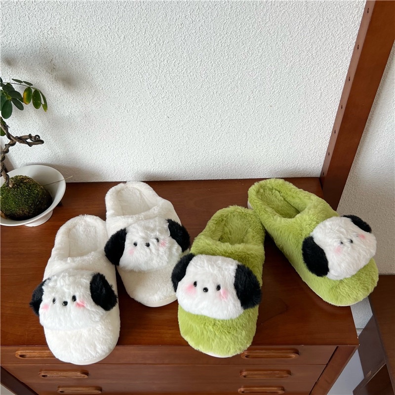 SENDAL BULU KIMI KOREA EMPUK / SENDAL RUMAH BULU MOTIF PUPPY / SANDAL KAMAR HOTEL / SENDAL RUMAHAN PREMIUM