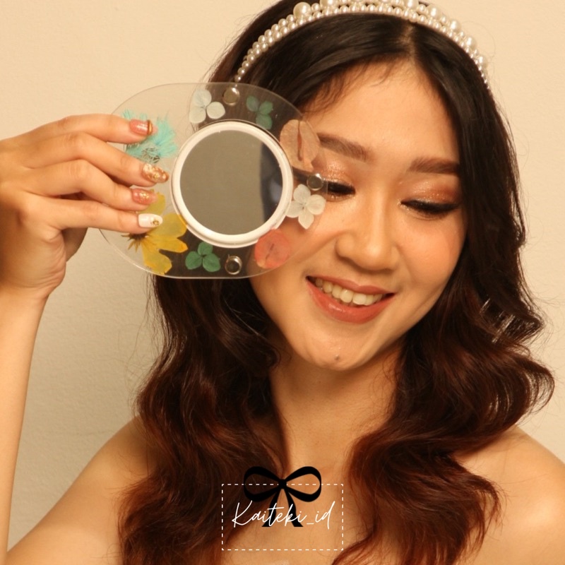 Cermin , Cermin Aesthetic , Aksesoris Wanita Cermin Aesthetic Mini , Mirror , Kaca Aesthetic Cermin 