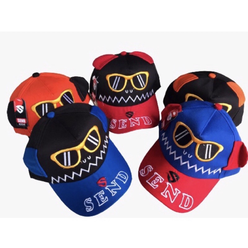 Cod topi baseball anak terbaru premium boordir kuping kacamata send topi anak laki” trend