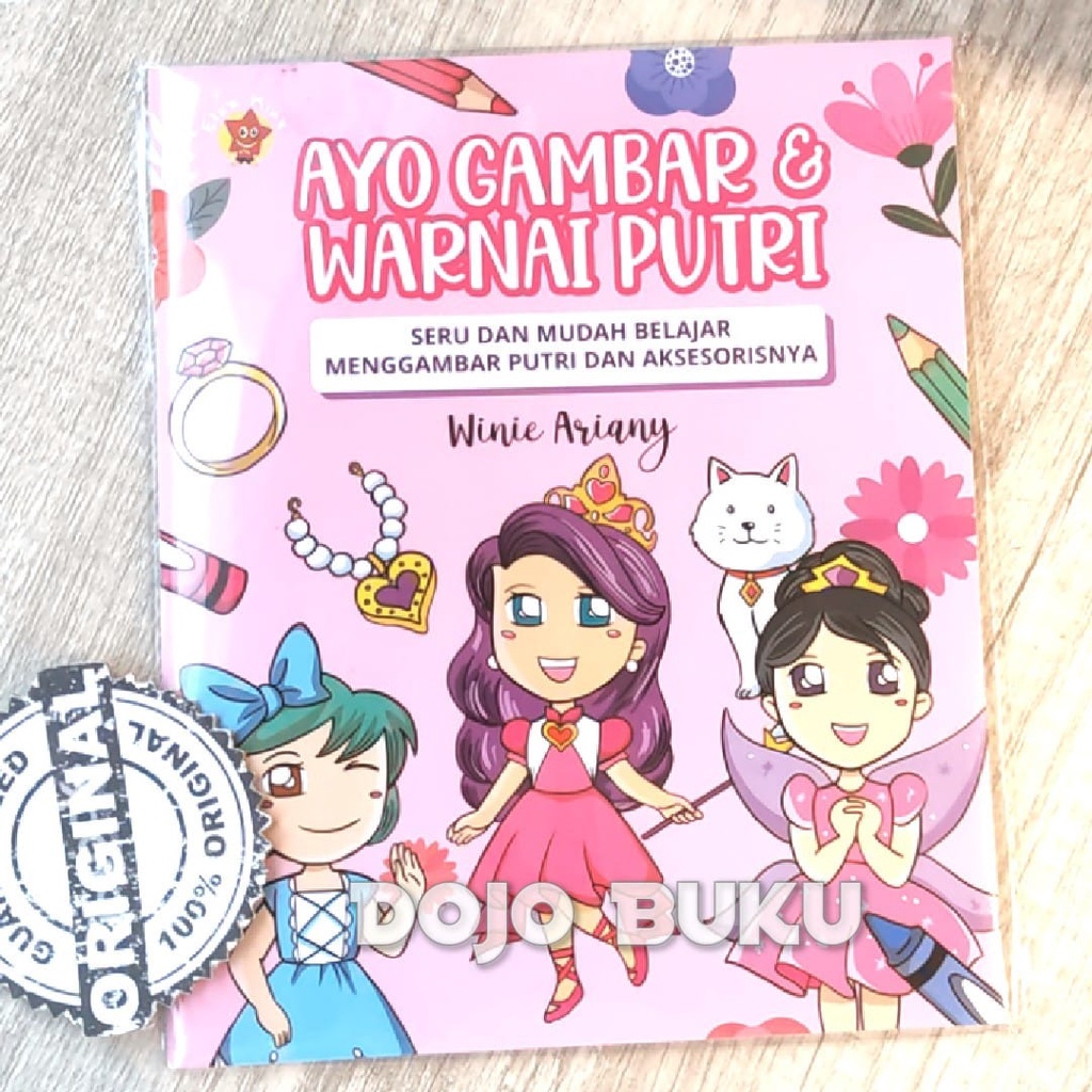 Buku Ayo Gambar &amp; Warnai Putri Seru dan Mudah Belajar by Winie Ariany