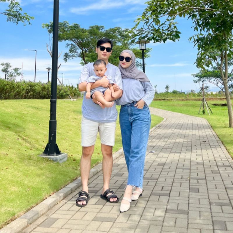 TUKUBUU - Mixi Misty Family Set / Kaos Busui Colorblock / Kaos Anak Colorblock