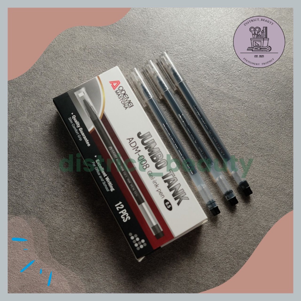 

PULPEN TANKER JUMBO PULPEN GEL HITAM ISI 3X LIPAT LEBIH BANYAK PENA GEL TINTA BANYAK