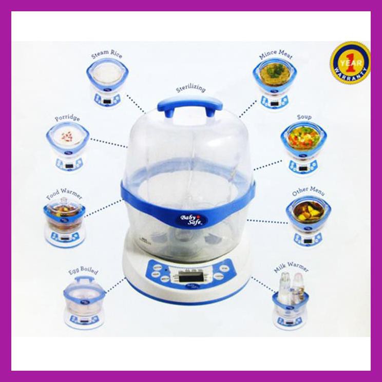 Babysafe 10 in 1 Multifunction Steamer - Sterilizer untuk Peralatan Bayi