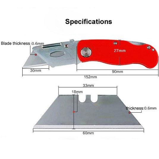 

Bergaransi Pisau Cutter Lipat / Folding Cutter Knife Hemat