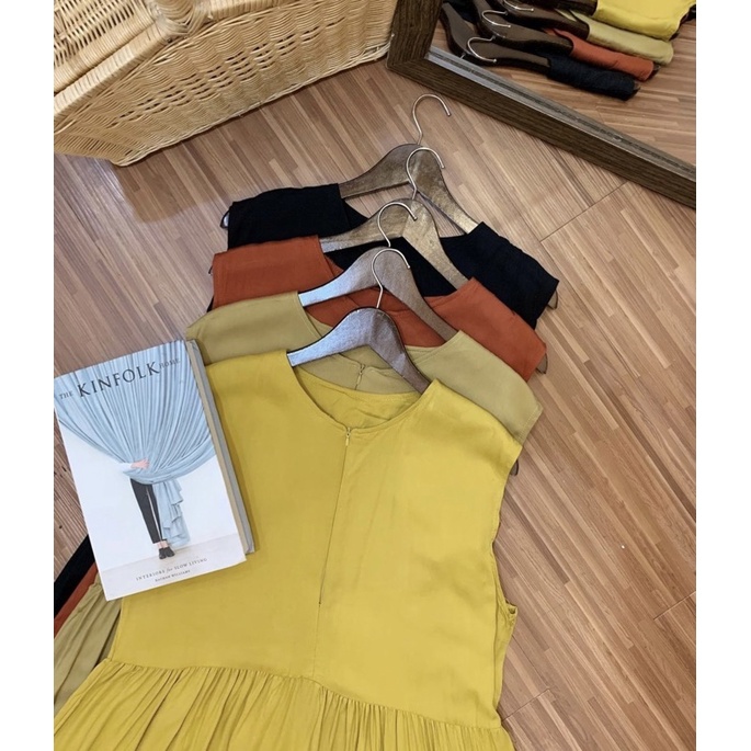 TERBARU DRESS RAYON TWILL/GAMIS SUSUN/INNER DRESS/INER RAYON TWILL TEBAL/DRESS KOREA/DRESS TANPA