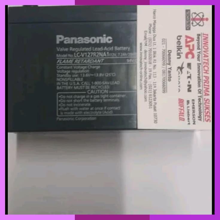 Battery Ups Panasonic 12V 7.2Ah 7Ah