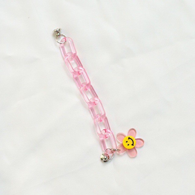 Korean Chain Grip Hp / Chain Akrilik For Phone Case / Manik Manik DIY / Tali Rantai Casing Sling