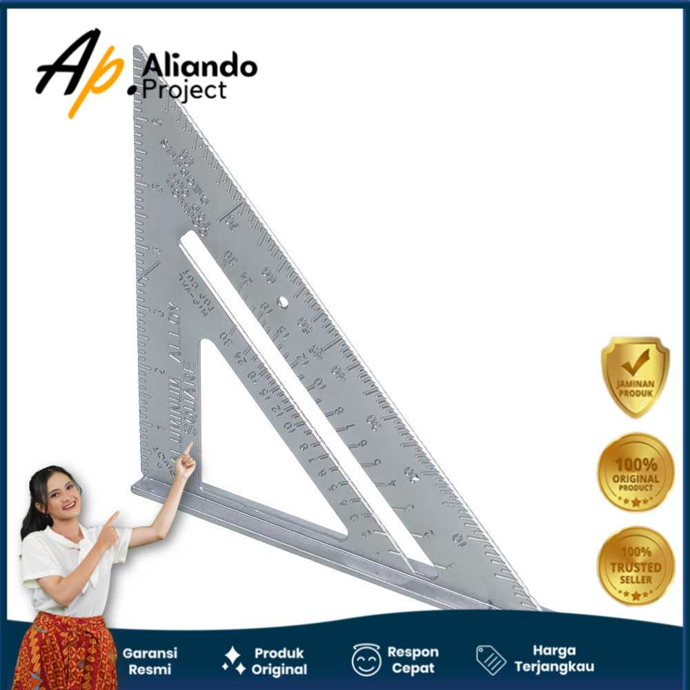 

Penggaris Siku Mistar Triangle Ruler Aluminium Modern Original Unik Murah Terjangkau Garansi