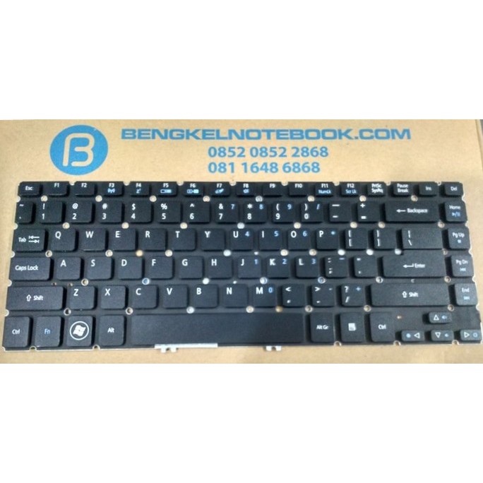 Keyboard Laptop Acer Aspire V5-471 v5-431 14 Hitam Black 