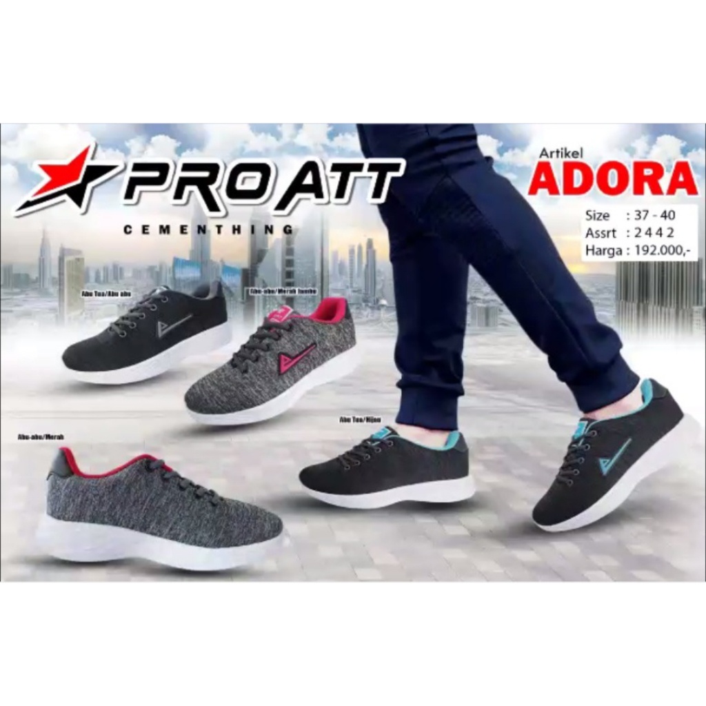 gof PRO ATT ADORA Sepatu Wanita Olahraga Sepatu Lari Casual Anti Slip Original