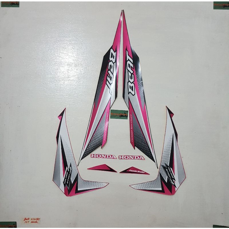 Striping honda Beat eSP CBS/ISS 2018 Magenta original 1000% NOS