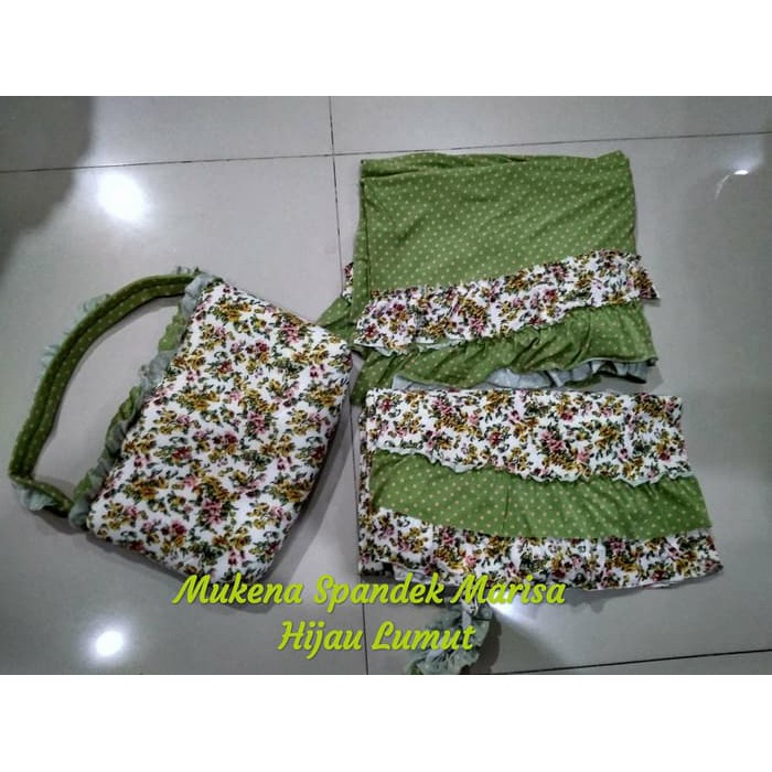 NEW FB MUKENA SPANDEK MARISA - HIJAU LUMUT