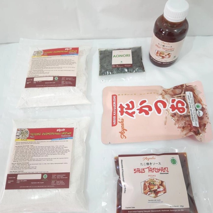 

PROMO [COD] Bahan Okonomiyaki Lengkap Keluarga isi Tepung, Saus, Katsuobushi
