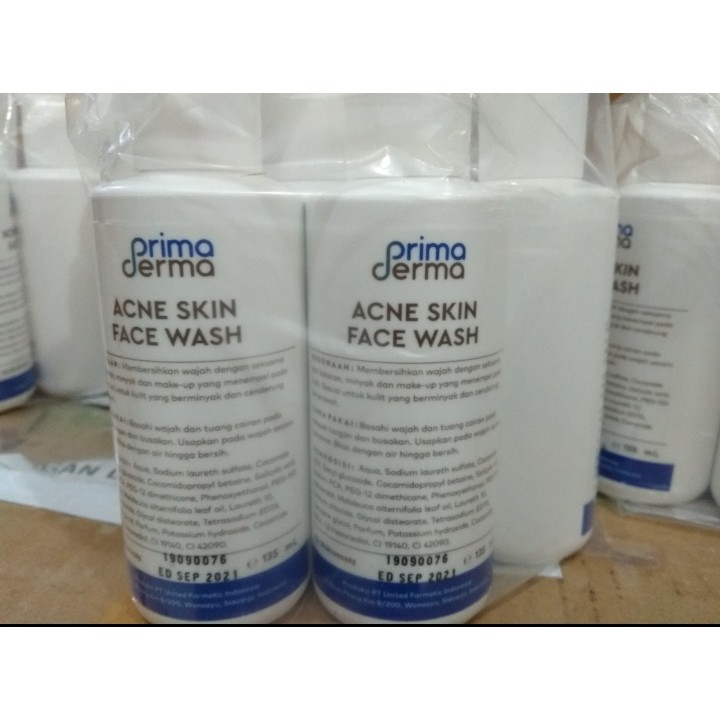 (PD BESAR) PRIMADERMA ACNE WASH ( 135 ML !! )