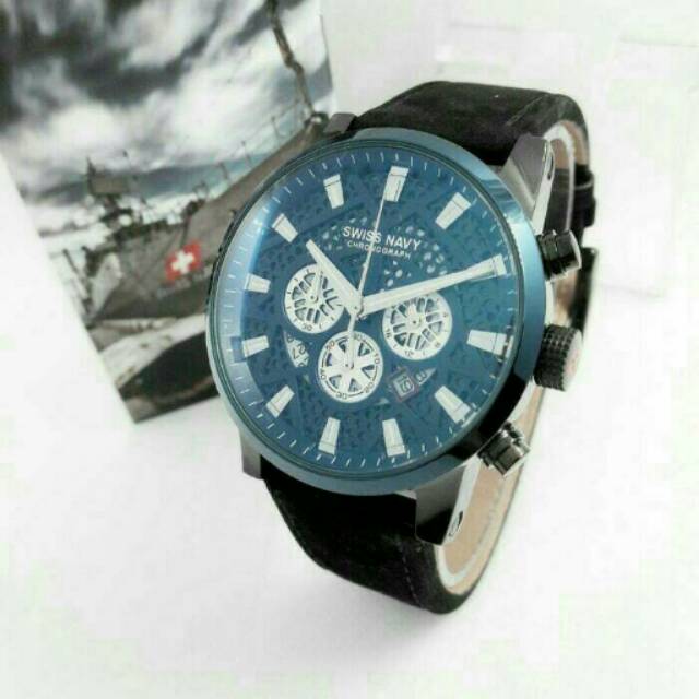 jam tangan swiss navy sn8310 black 8310 ori