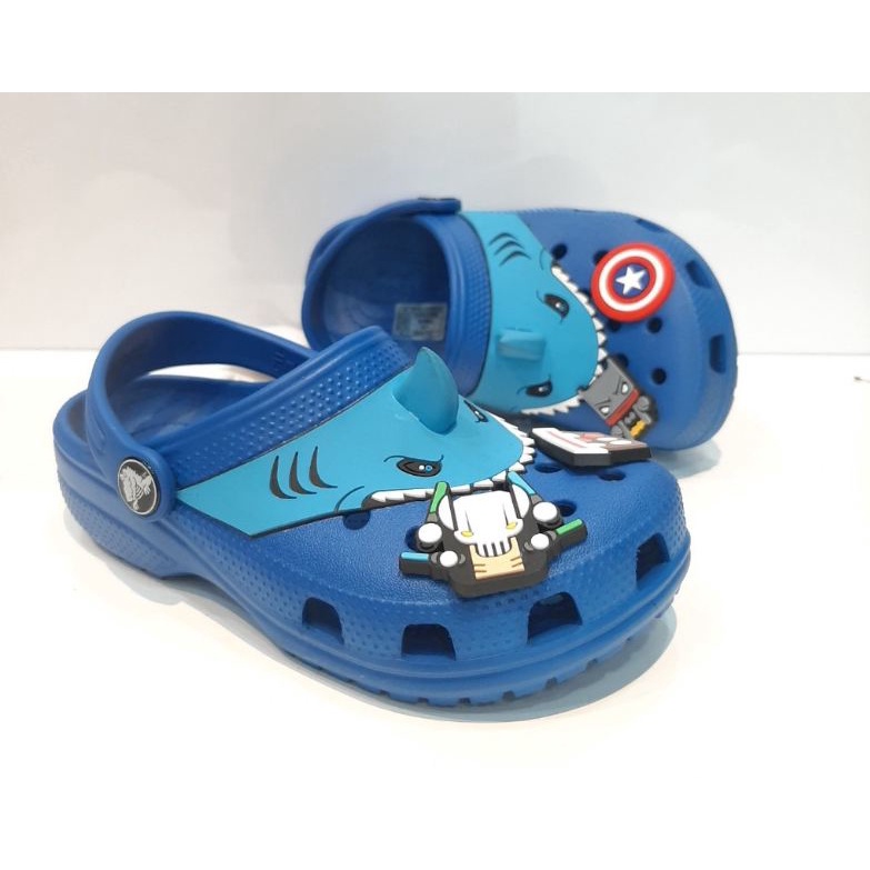 Crocs Anak Anak Shark / Crocs anak Fun lab sharks / shark tanduk