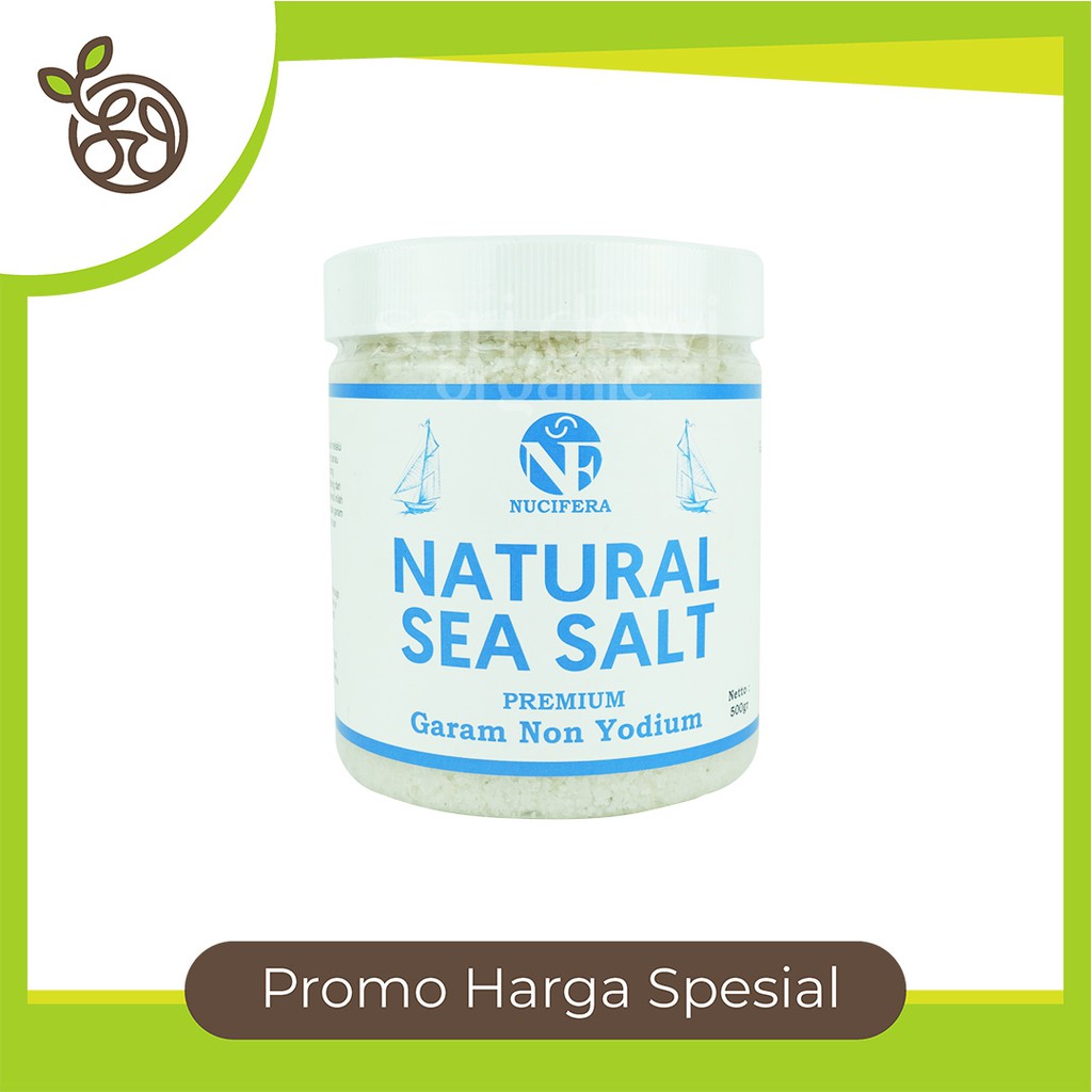 

NUCIFERA NATURAL SEA SALT PREMIUM GARAM NON YODIUM 500 GR