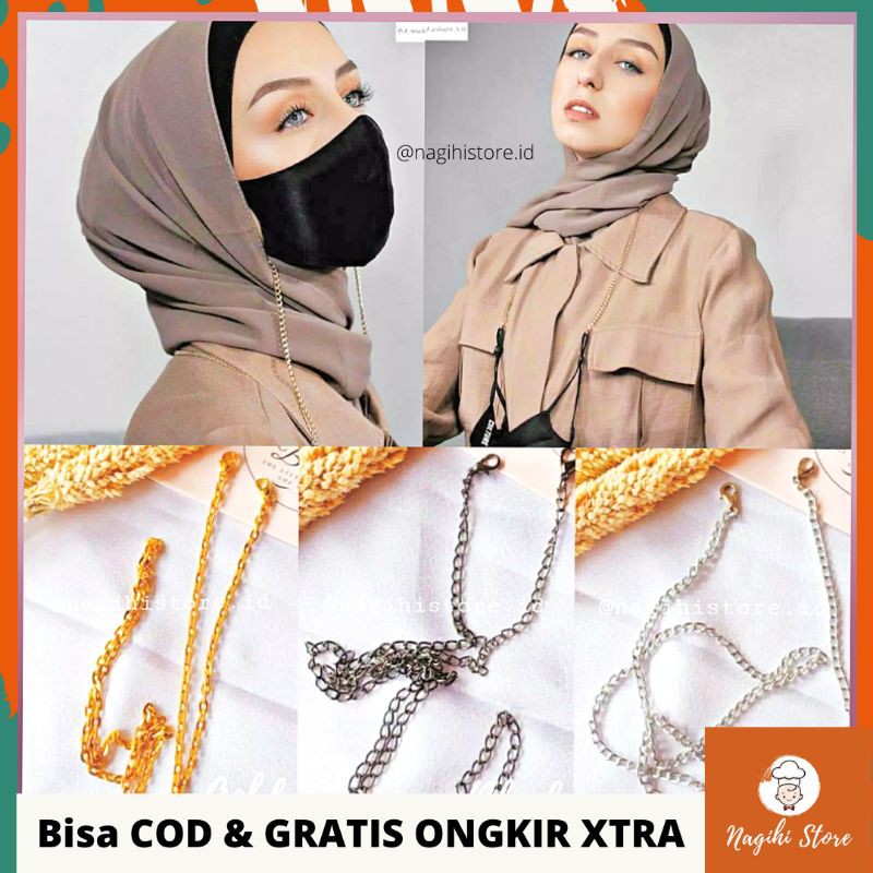 ✨NAGIHI✨ STRAP MASKER WANITA AKSESORIS MASKER RANTAI STRAP MASK PREMIUM STRAP MASKER HIJAB AKSESORIS FASHION AKSESORIS HIJAB AKSESORIS STRAP MASKER RANTAI