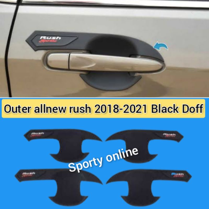 Outer all new rush  2016 sampai 2021 black doff