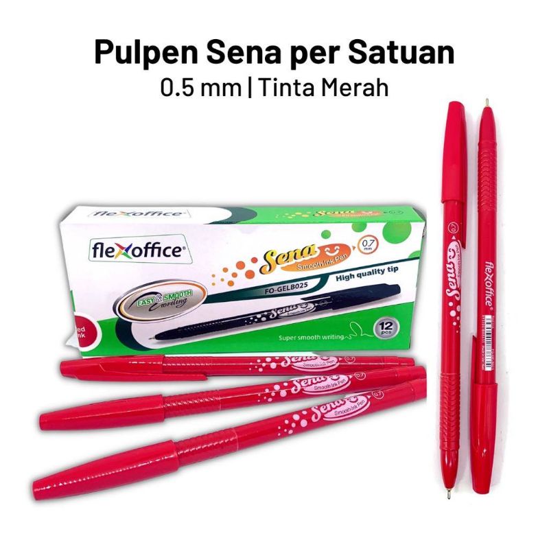 

Pulpen Merah Sena Satuan