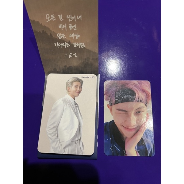 Photocard RM Namjoon BTS hyundai official