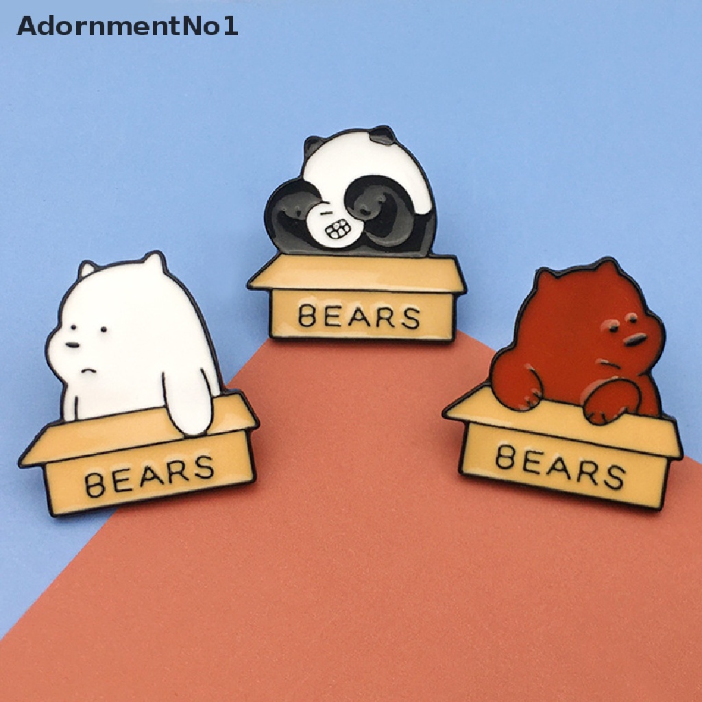 (AdornmentNo1) Bros Pin Enamel Bentuk Panda Kecil Untuk Aksesoris Pakaian