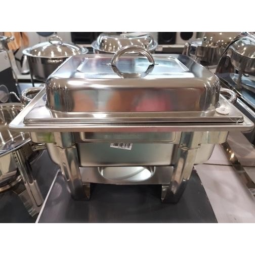 Dish Stainless Steel Square 4L Penghangat Makanan