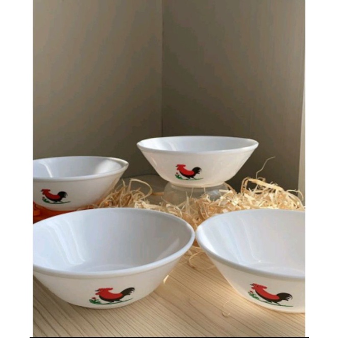 Mangkok Plastik Ayam Jago / Mangkok Plastik Cap Ayam Jago