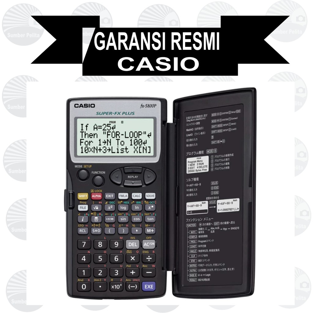 

Casio Scientific Calculator Fx 5800 P Programable Kalkulator