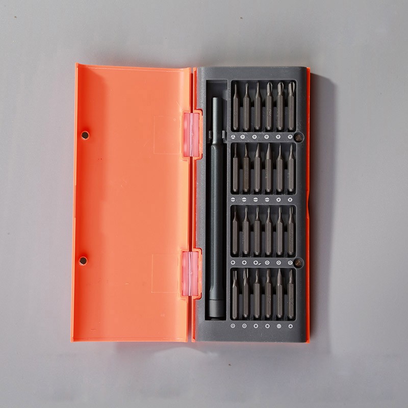 Obeng Magnetic Orange Shell 25 In 1 Set Obeng Presisi Set Alat Pelapisan Fosfat untuk Keyboard Mesin