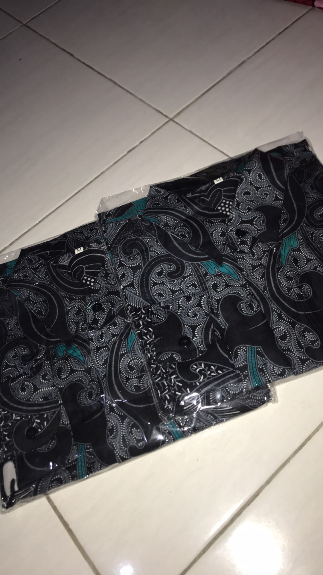 Batik Couple Keluarga Sania Ruffle Ori Ndoro Jowi Dnt Teruntum Dimensi Abu