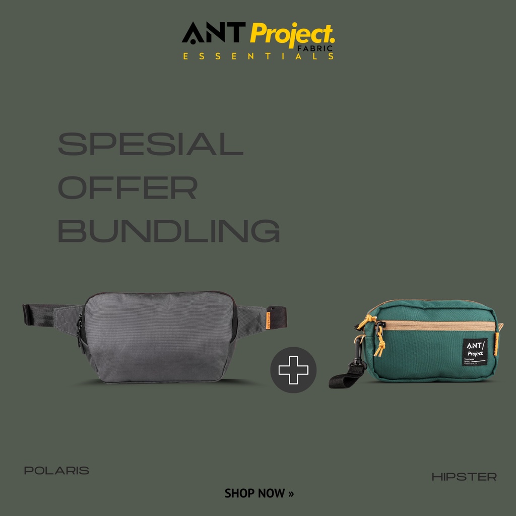 ANT PROJECT - BUNDLING Tas Sling Bag &amp; Pouch Mini Bag