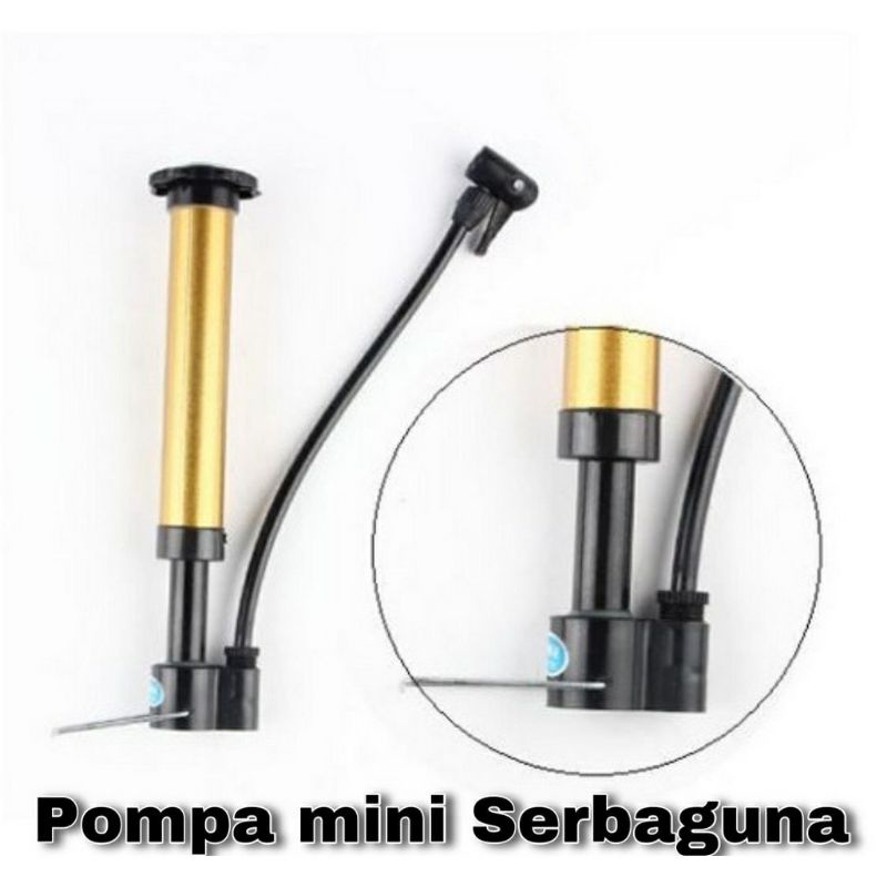 POMPA ANGIN PORTABLE MINI BAN SEPEDA / BOLA / BALON / MOTOR