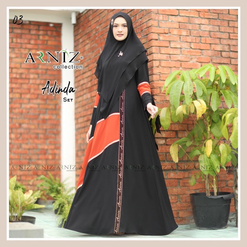 Redy gamis ADINDA Set original By Arniz Collection