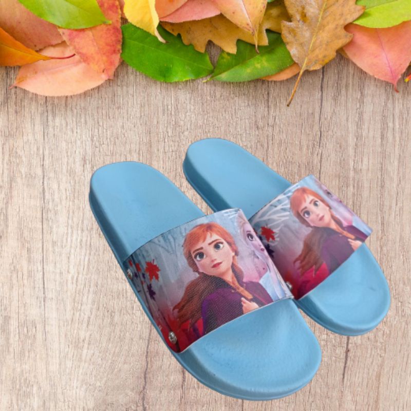 sandal anak wanita motif kartun frozen 26-35