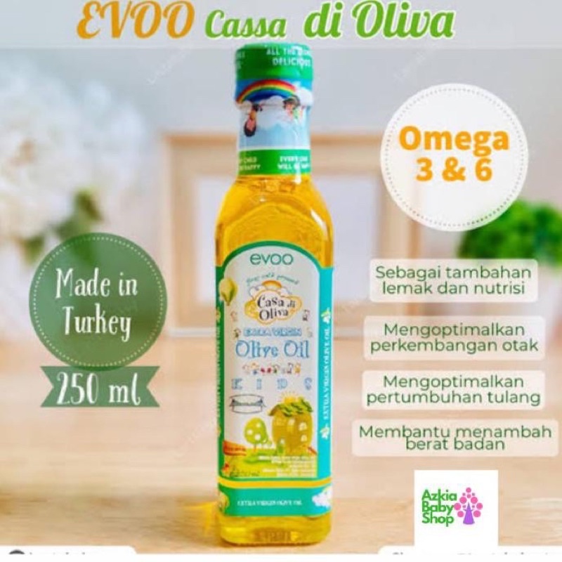 Evoo Casa Di Olivia 250 ml made in Turkey Minyak Zaitun mpasi Extra virgin olive oil minyak mpasi