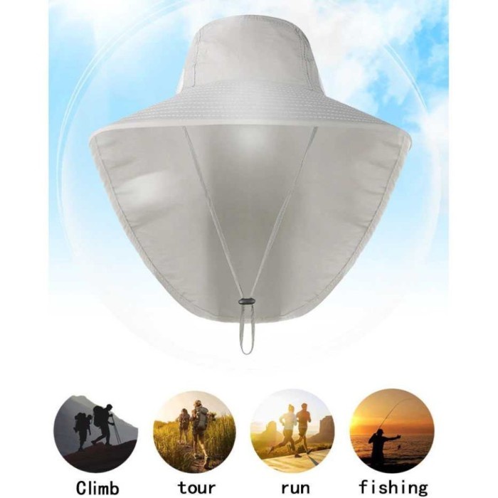 Barokah gamis HSL TOPI PANCING ANTI AIR TOPI RIMBA OVAL DOWN