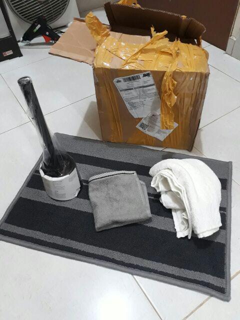 Handuk Mandi Lembut, Putih 120x55cm, Bahan Katun, Mudah Menyerap Nr1380