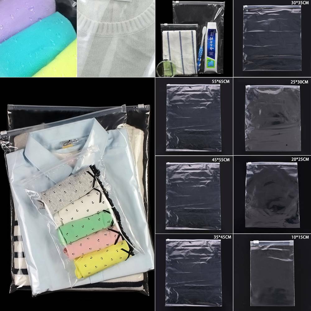 Transparent Suit Bag /Clothing Dust Cover Gown Saver Bags/  Dress Dustproof Wateproof Storage Bag/with Resealable Lock Seal Zipper