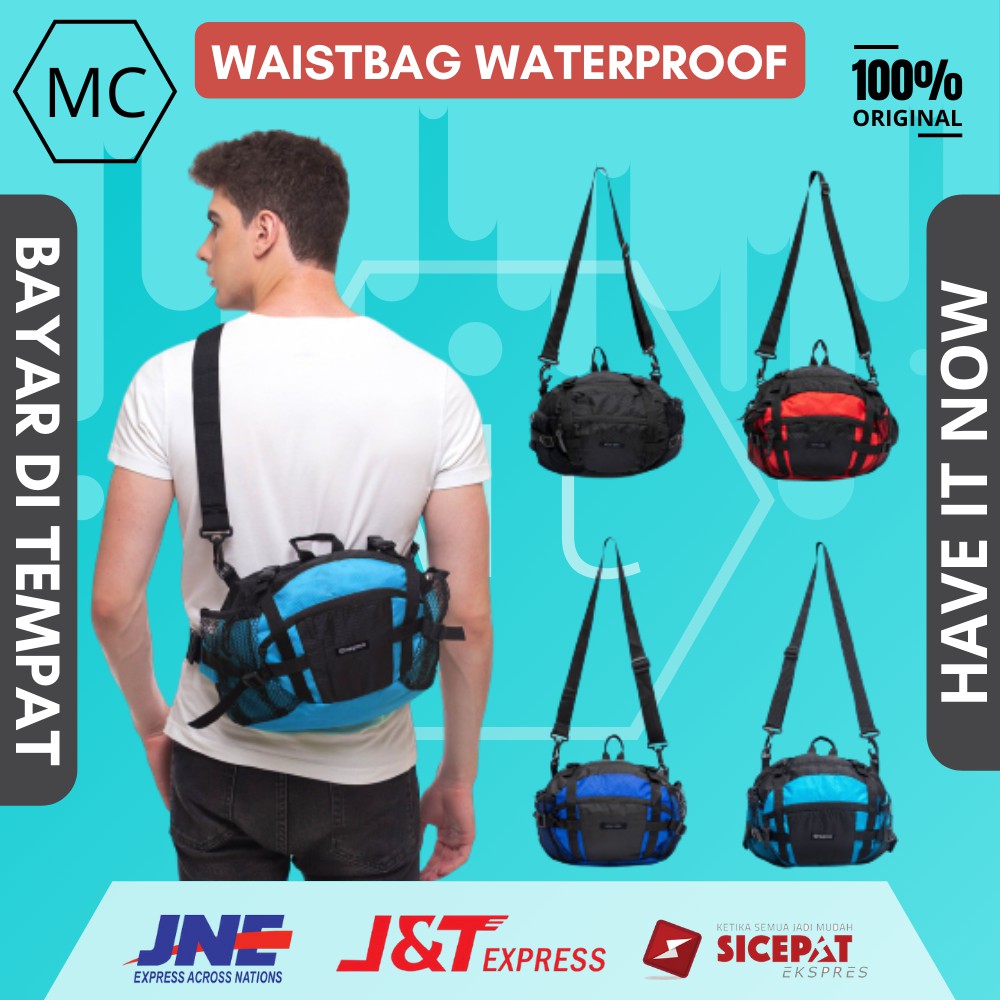TAS PINGGANG PRIA TAS SELEMPANG COWOK ANTI AIR WAISTBAG MULTIFUNGSI OUTDOOR NEW WB TRACKING ORIGINAL