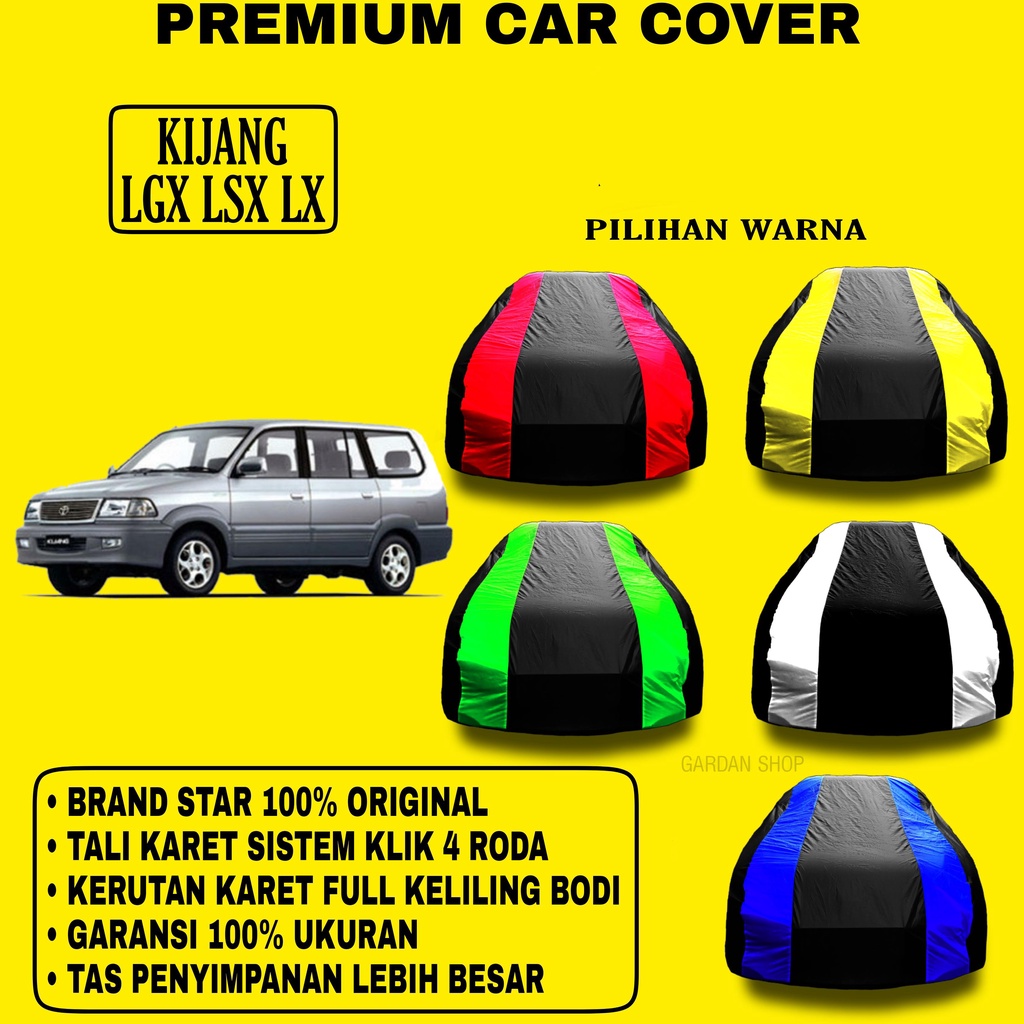 Body Cover KIJANG LGX LSX LX Garis 2 WARNA Penutup Pelindung Bodi Kijang Lgx Lsx Lx PREMIUM