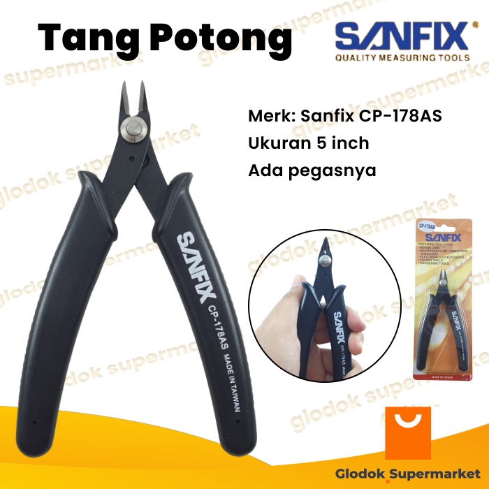 Tang Potong 5 inch Sanfix Side Cutter Plier Slim 5inch CP-178AS