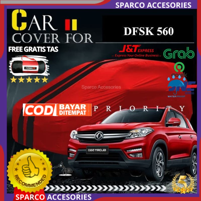 Cover Mobil DFSK 560 Sarung Selimut Mobil DFSK GLORY 560 Waterproof Anti Air Body Cover DFSK 560 JF1