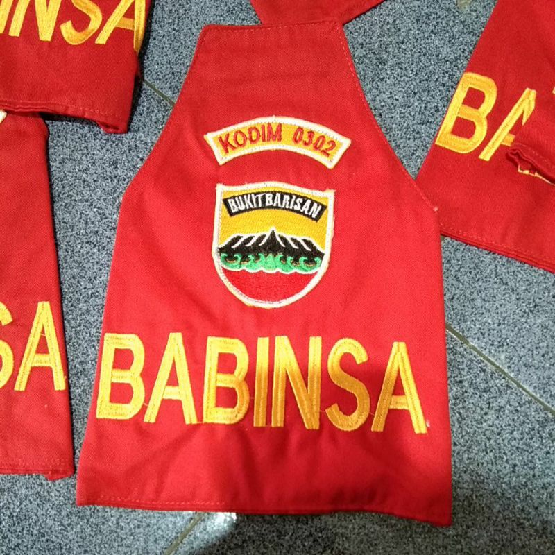 Ban Lengan Babinsa Kodim 0302 Bukit Barisan Merah Kain Adem Terbaru Promo Cuci Gudang Gilbert Army Store