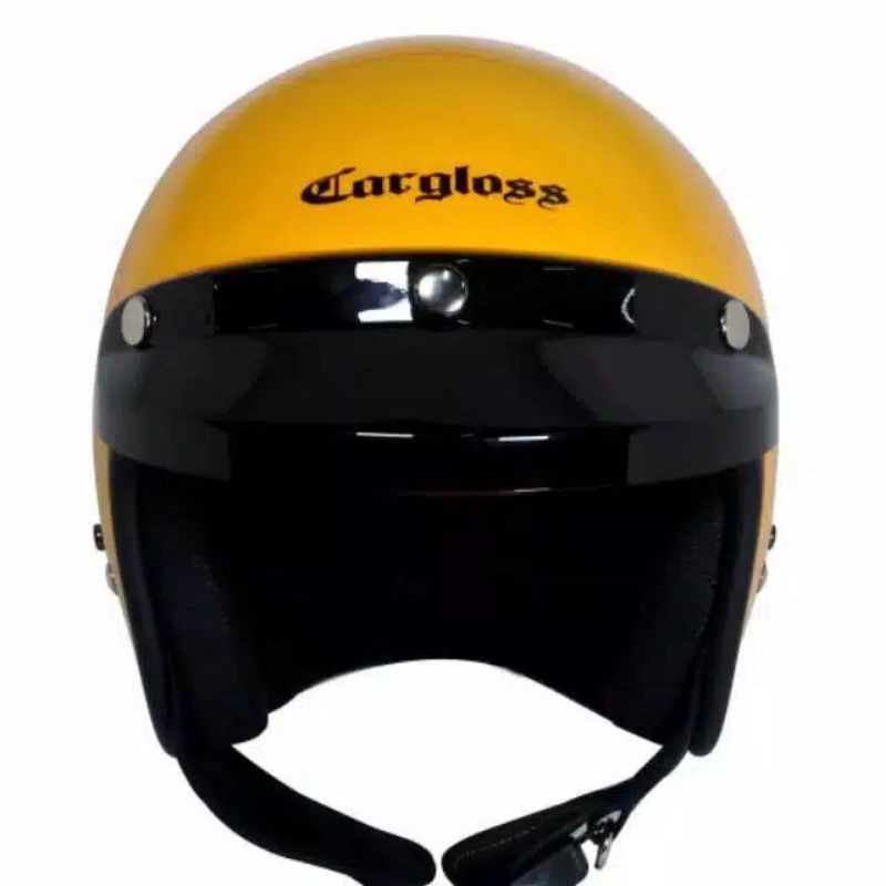 Helm Bogo Retro Cargloss CFM Kuning Golkar Glossy