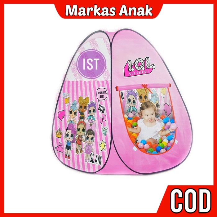 Mainan Anak Anak Umur 3 4 5 6 Tahun Olahraga Outdoor Tenda kemah Camping Kemping Bahan Parasut Karak