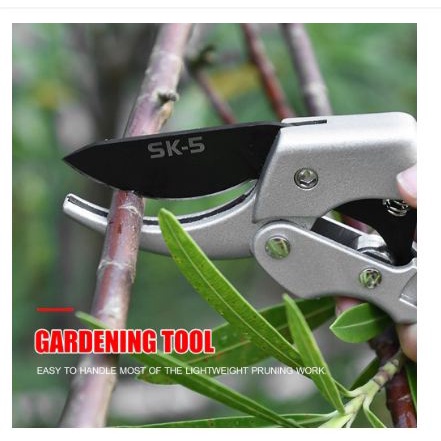 [Toserba_Emak] - Gunting Taman Ranting Tumbuhan Bunga Garden Pruning Shear Scissors - Silver