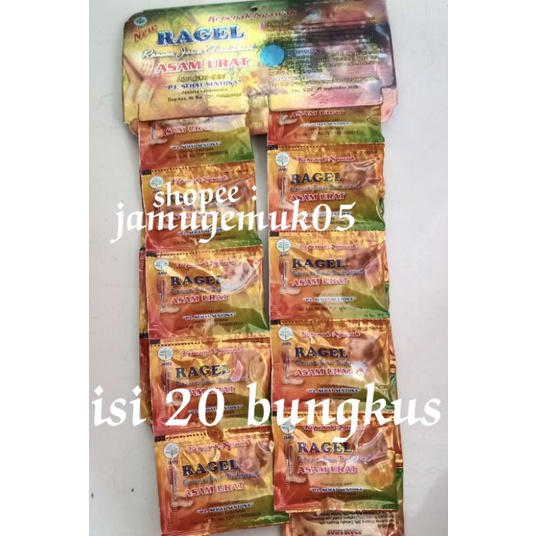 ragel (asam urat &amp;reumatik)20bungkus